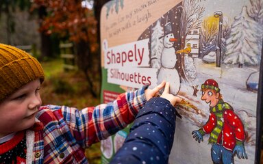 child doing stickman trail