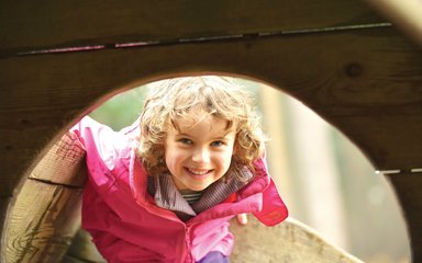 children's play areas in the forest 