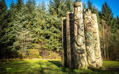 Sculpture at Hamsterley Forest