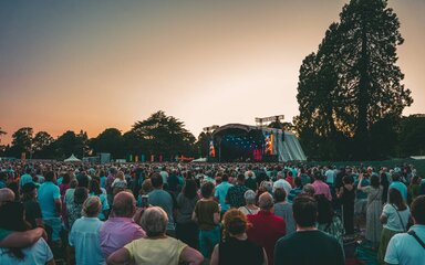 Sunset during Forest Live at Westonbirt Arboretum