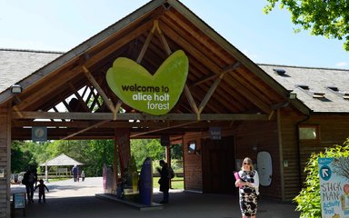 Welcome Building at Alice Holt Forest in Farnham Surrey
