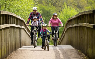 Family cycling