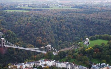 Bristol suspension bridge and Leigh woods