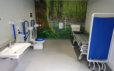A Changing Places facility interior