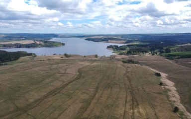 Rusky Knowe - view over Kielder water