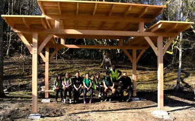 DPD and Forestry England team at Hamsterley Forest