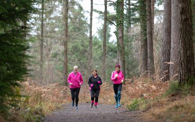 Running club at Haldon Forest 