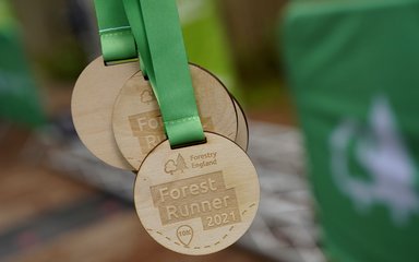 Forest Runner wooden medal