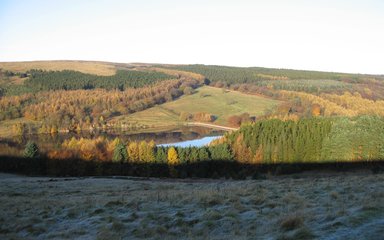 Goyt Valley frosty landscape 