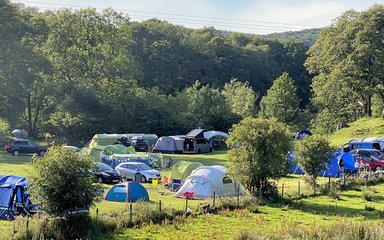 Tents in a campsite