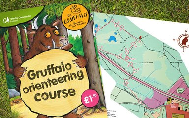 Gruffalo orienteering activity pack on the grass 