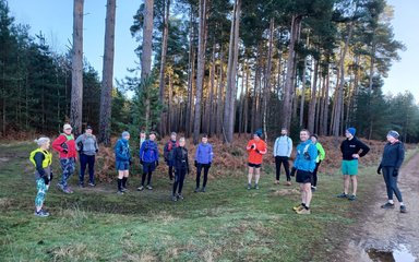 Guided Trail Running Group High Lodge