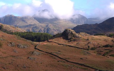 View over Hardknott, lake district 