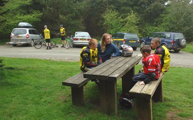 Picnic table at Hopton Wood