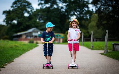 Children's bikes and scooters