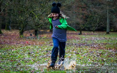 Child in forest