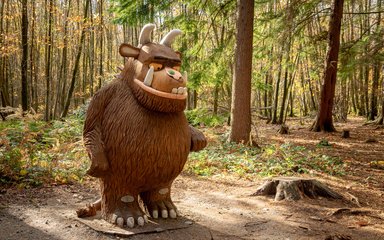 Gruffalo at Bedgebury Pinetum in autumn