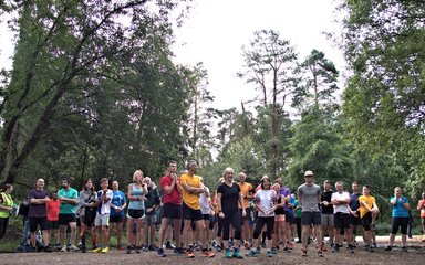 Mallards Pike parkrun startline