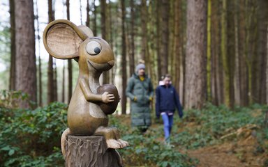 Gruffalo creature in forest