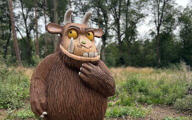 A photo of the Gruffalo Sculpture at Salcey Forest