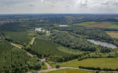 Sence Valley from the air