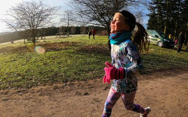 junior parkrun solo runner