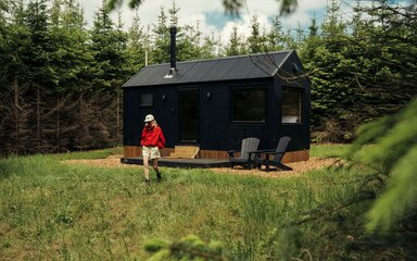 Unyoked off-grid cabin in Dalby Forest