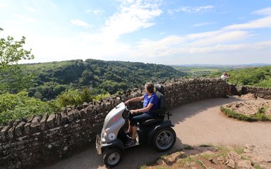 Female Tramper at Symonds Yat viewpoint