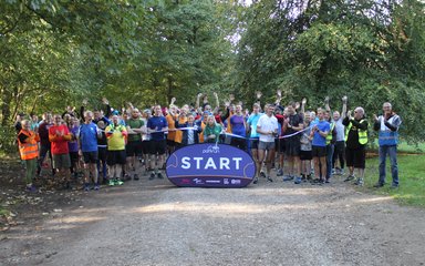 Start of parkrun running event