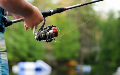 Boy fishing