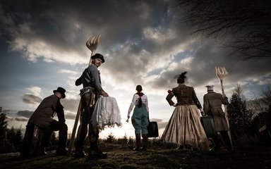 Group of people in period costume