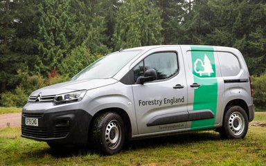Electric Forestry England van