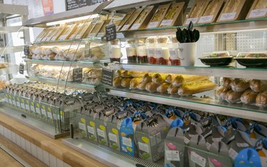 food on display at Alice Holt Forest cafe