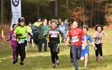 Children running at start line