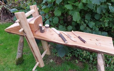 Shave horse for green woodworking