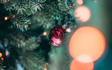 Decorated Christmas tree