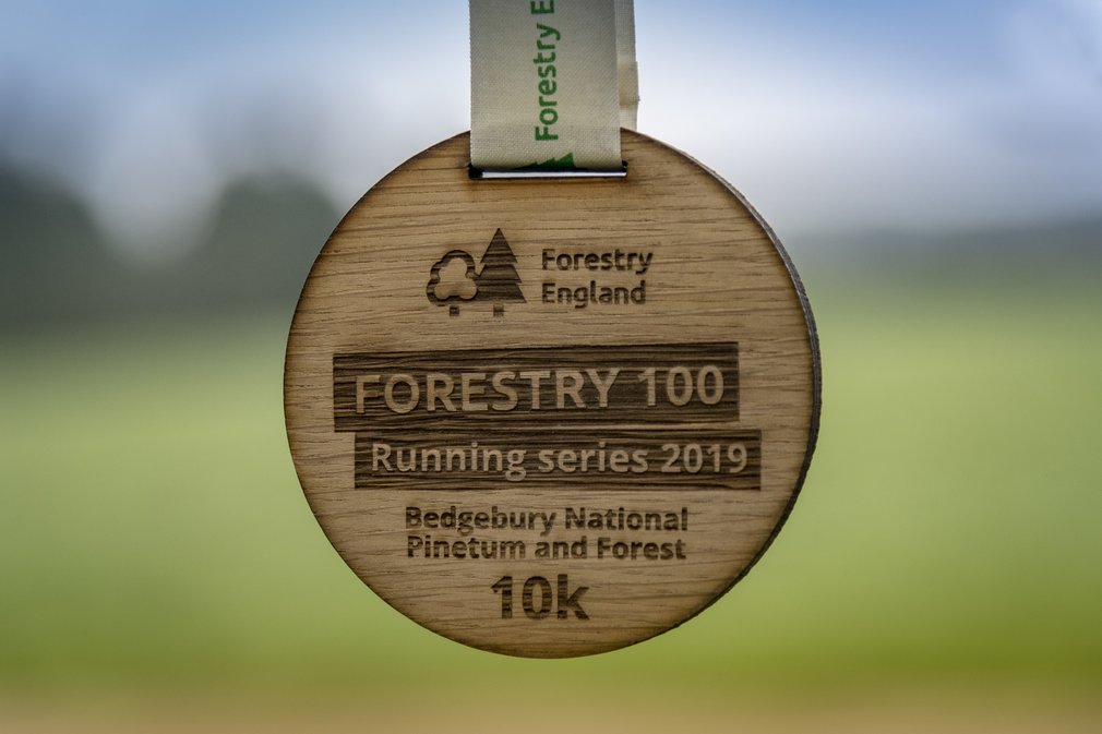 Forestry 100 Running series medal
