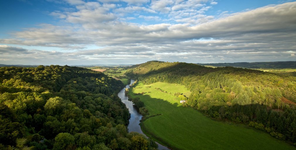 View from Symonds Yat Rock in spring