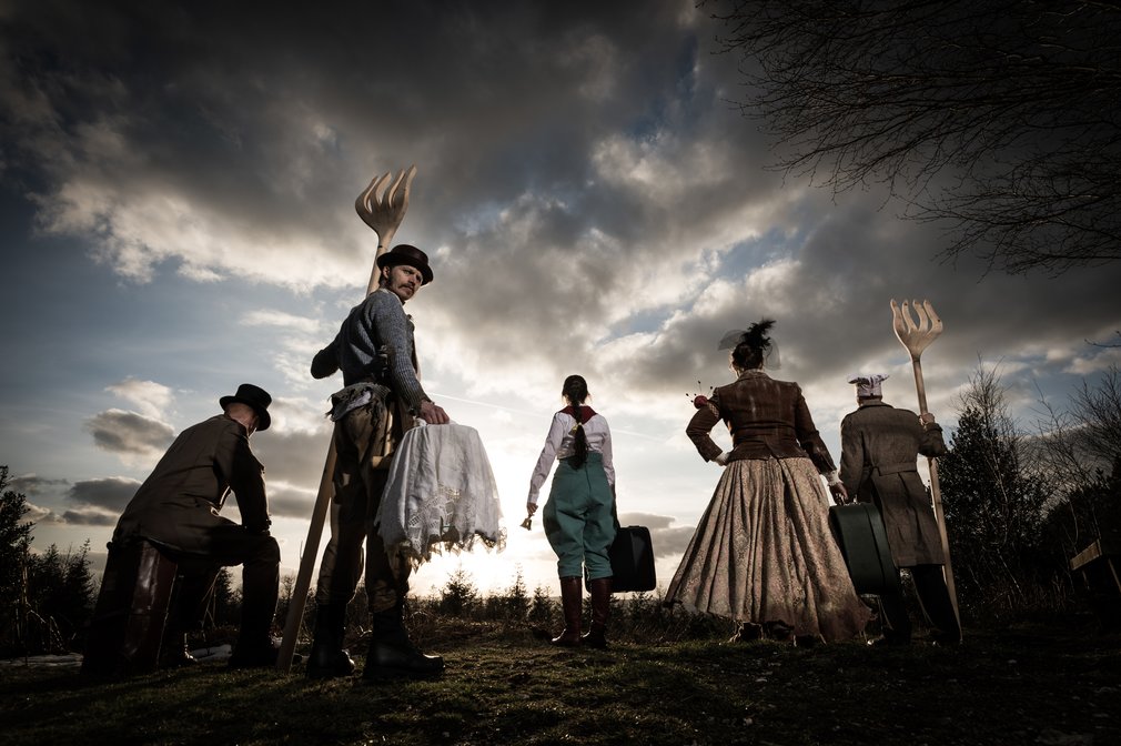Group of people in period costume