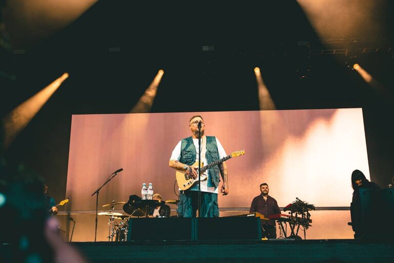 Rag'n'Bone Man performing at Delamere Forest