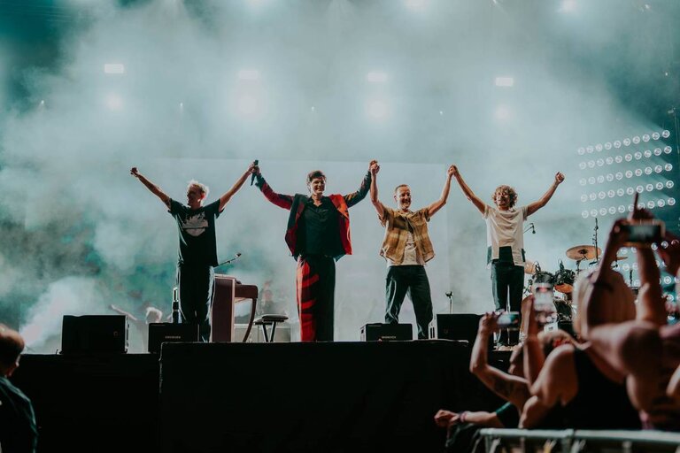 The Script performing at High Lodge