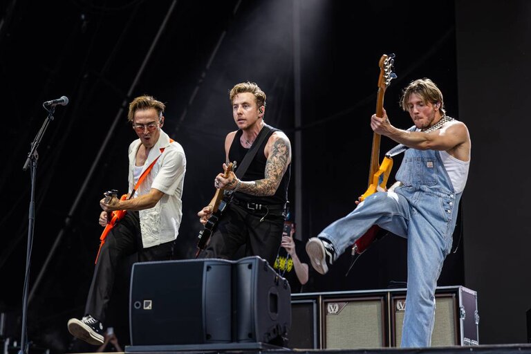 McFly performing at Westonbirt Arboretum